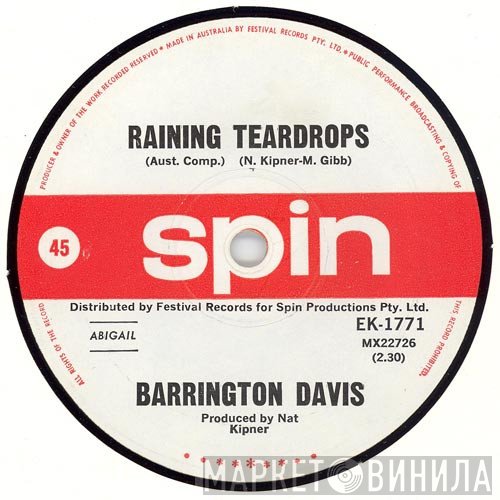 Barrington Davis  - Raining Teardrops