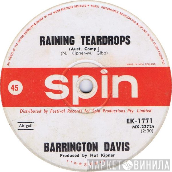 Barrington Davis  - Raining Teardrops