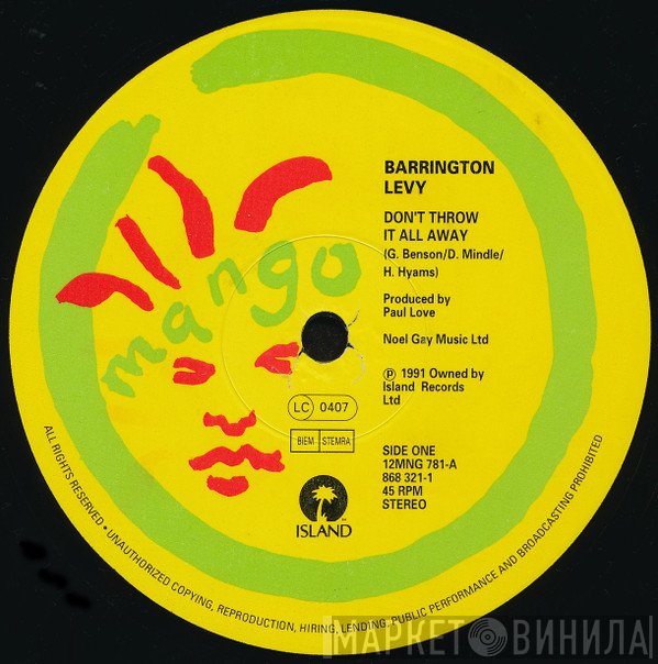 Barrington Levy - Don't Throw It All Away