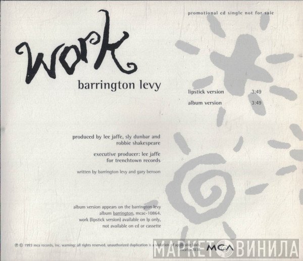 Barrington Levy  - Work