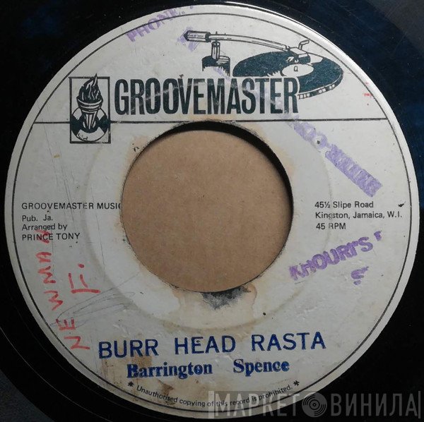 Barrington Spence - Burr Head Rasta / Burr Head Locks