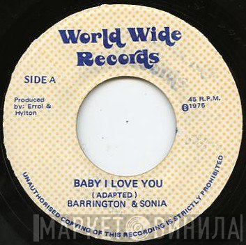 Barrington Spence, Sonya Spence - Baby I Love You