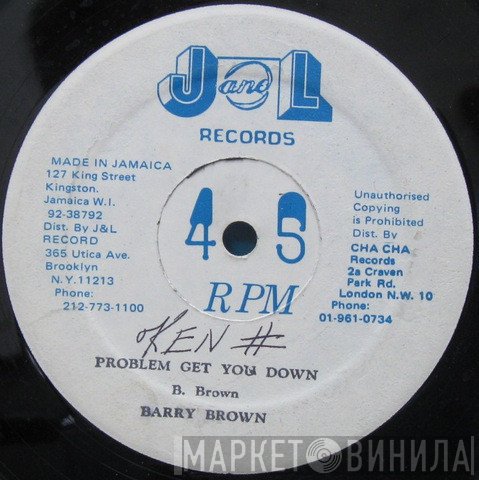 Barry Brown - Problem Get You Down / Wish It Could Last