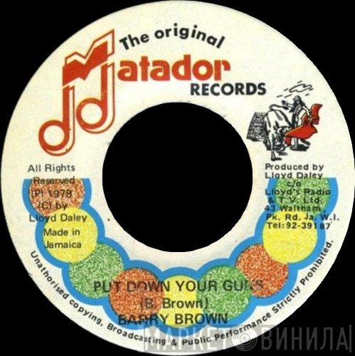 Barry Brown - Put Down Your Guns