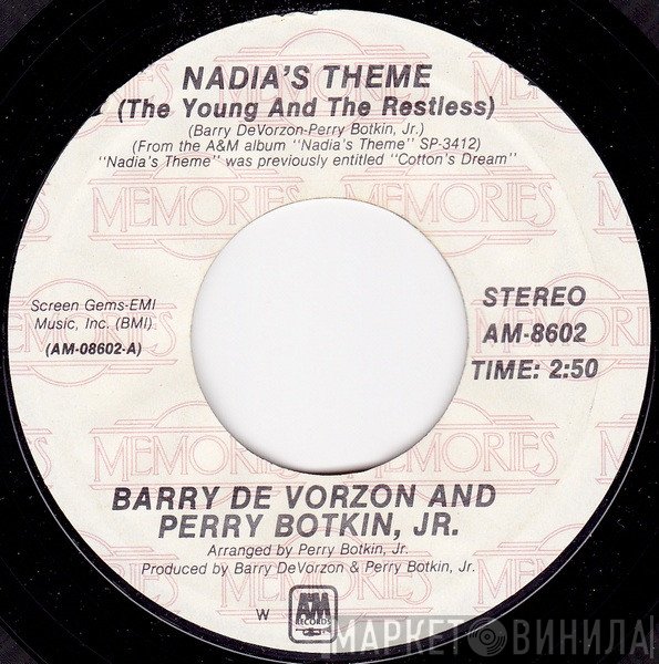 Barry De Vorzon, Perry Botkin Jr. - Nadia's Theme / Bless The Beasts And Children