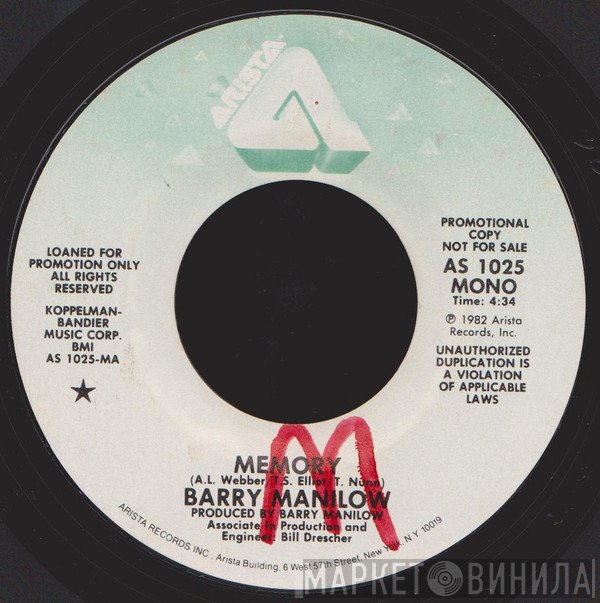 Barry Manilow  - Memory