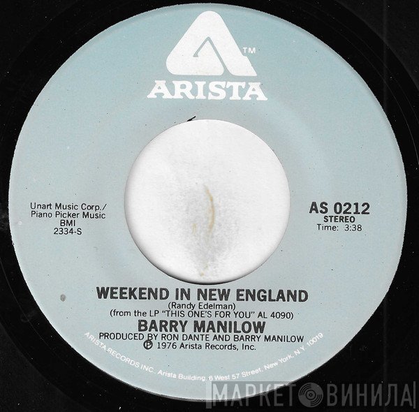 Barry Manilow  - Weekend In New England