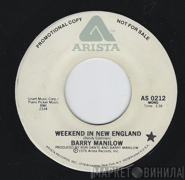 Barry Manilow  - Weekend In New England