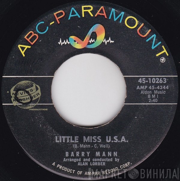 Barry Mann - Little Miss U.S.A. / Find Another Fool