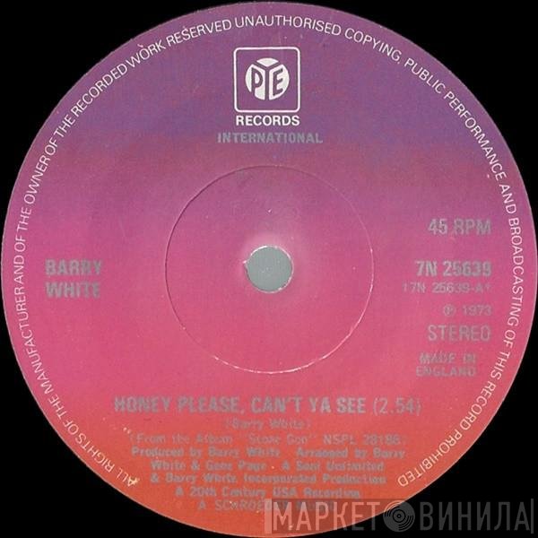 Barry White - Honey Please, Can't Ya See