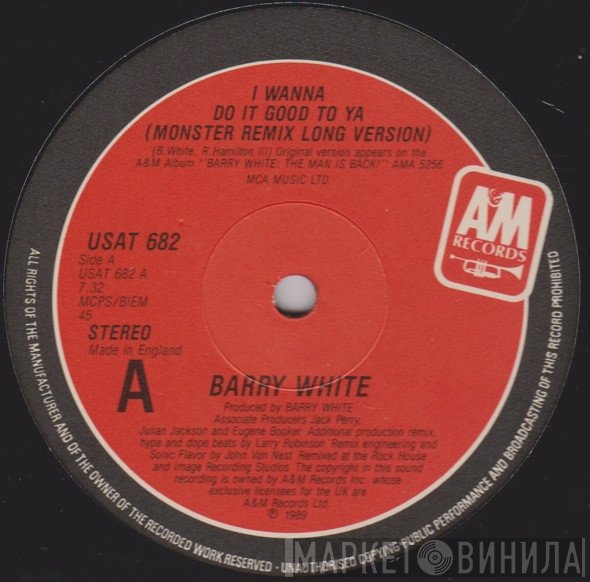 Barry White - I Wanna Do It Good To Ya