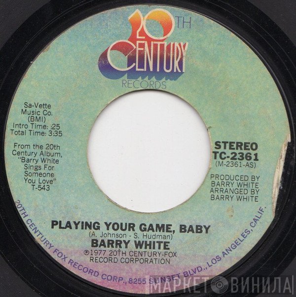 Barry White - Playing Your Game, Baby