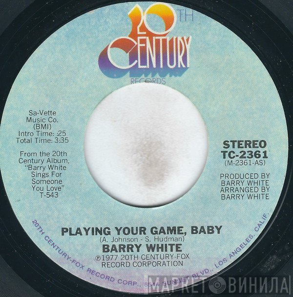 Barry White  - Playing Your Game, Baby