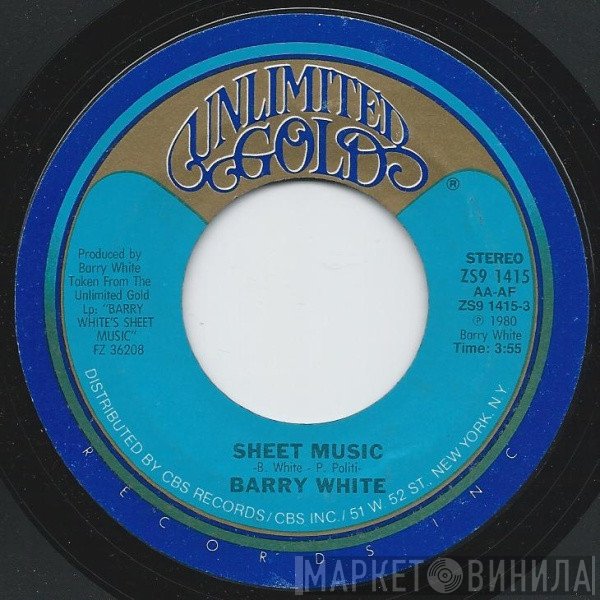 Barry White - Sheet Music