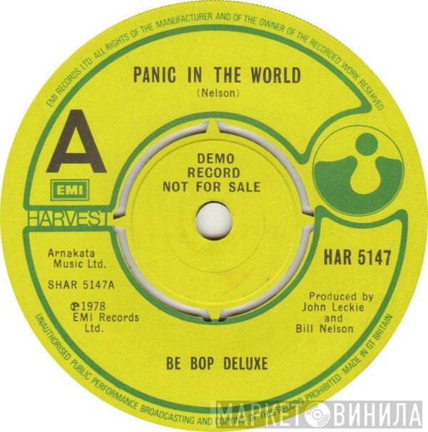 Be Bop Deluxe - Panic In The World