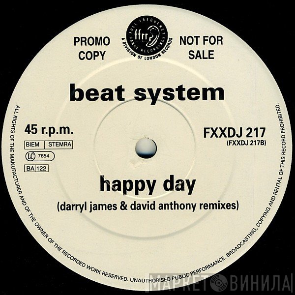 Beatsystem - Happy Day (Darryl James &amp; David Anthony Remixes)