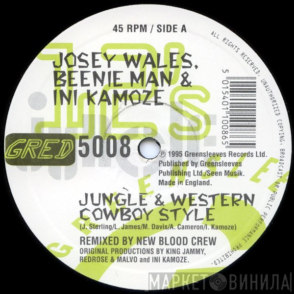 Beenie Man, Ini Kamoze, Josey Wales - Jungle & Western Cowboy Style / Build Me 3 Coffins (New Blood Crew Remixes)