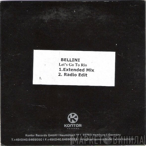 Bellini  - Let's Go To Rio