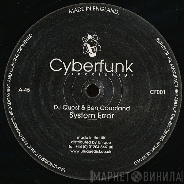 Ben Coupland & DJ Quest  - System Error / Bad Debt