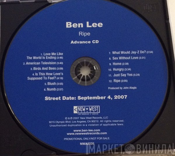 Ben Lee  - Ripe