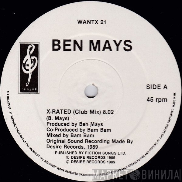 Ben Mays - X-Rated