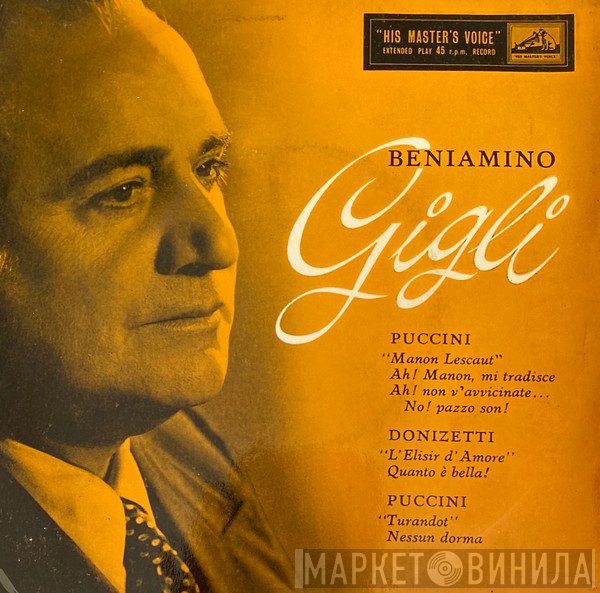 Beniamino Gigli - Operatic Arias Sung By Beniamino Gigli