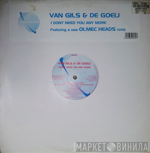 Benno De Goeij, Patrick van Gils - I Don't Need You Anymore