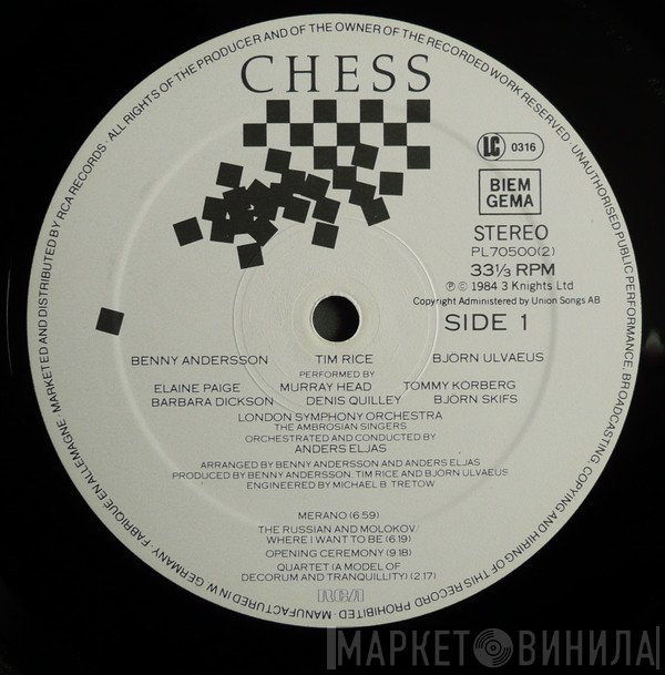Benny Andersson · Tim Rice · Björn Ulvaeus  - Chess