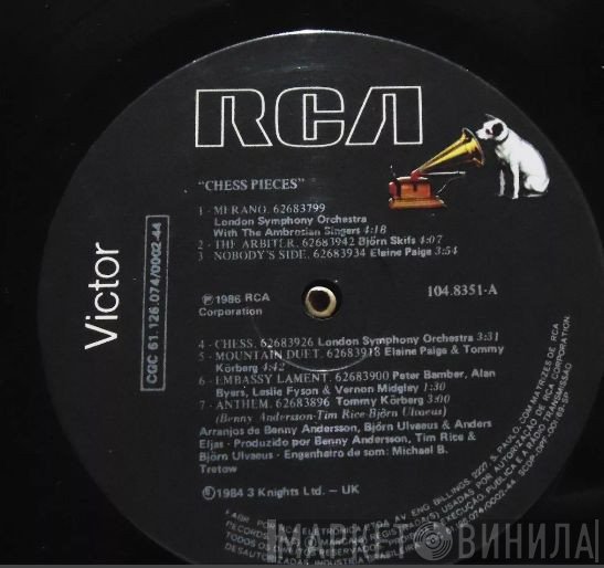 Benny Andersson, Tim Rice, Björn Ulvaeus  - Chess Pieces