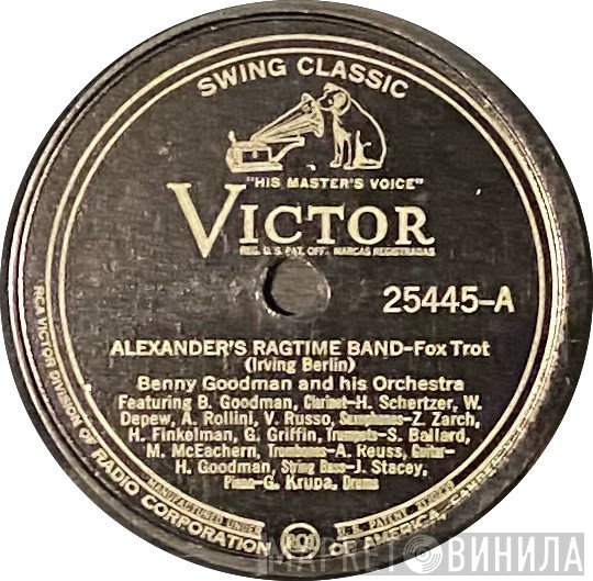 Benny Goodman And His Orchestra  - Alexander's Ragtime Band / Riffin' At The Ritz