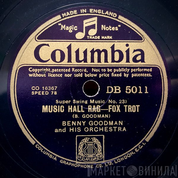Benny Goodman And His Orchestra  - Music Hall Rag / Down Home Rag