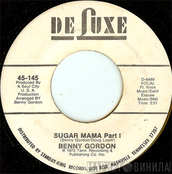 Benny Gordon - Sugar Mama