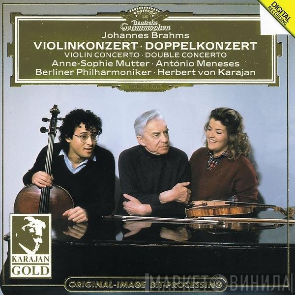 Berliner Philharmoniker, Herbert von Karajan, Johannes Brahms, Anne-Sophie Mutter, Antonio Meneses - Violinkonzert = Violin Concerto • Doppelkonzert = Double Concerto