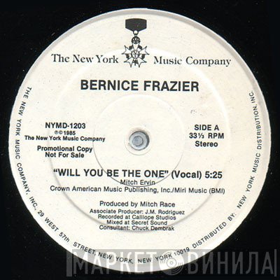 Bernice Frazier - Will You Be The One