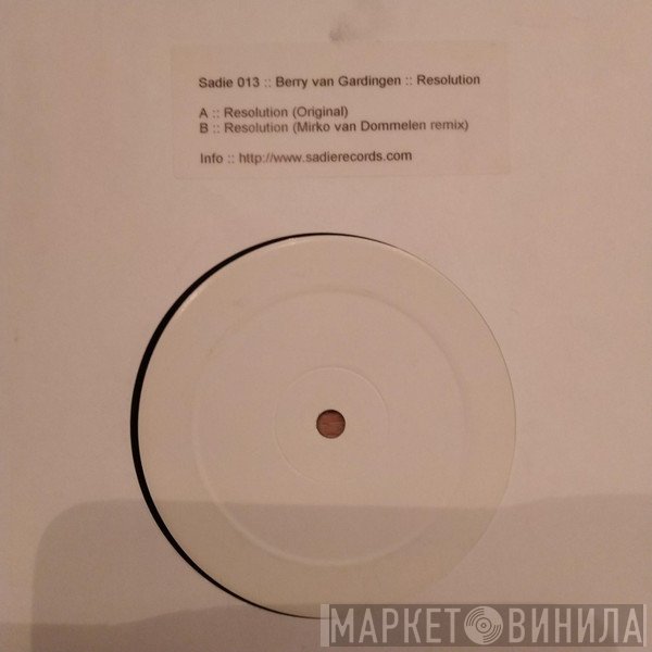 Berry Van Gardingen  - Resolution