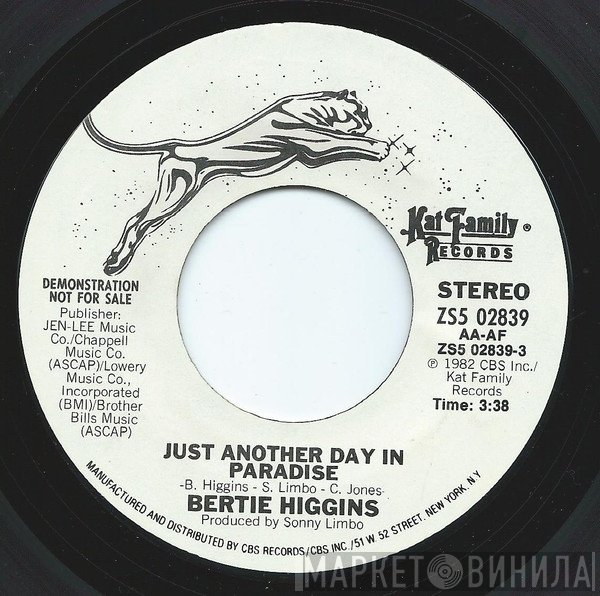 Bertie Higgins - Just Another Day In Paradise