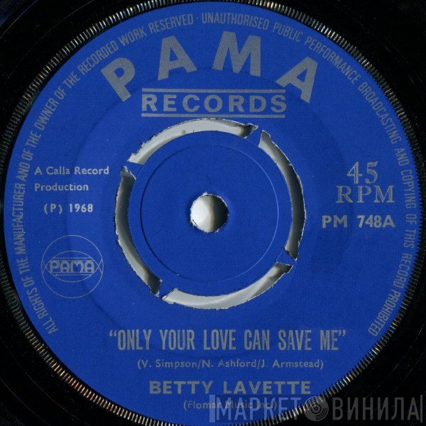 Bettye Lavette - Only Your Love Can Save Me