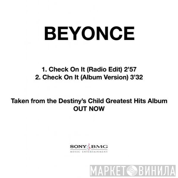 Beyoncé  - Check On It