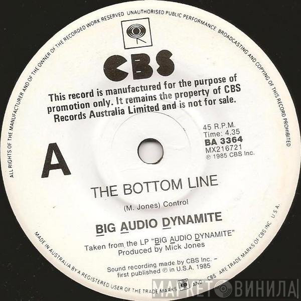 Big Audio Dynamite  - The Bottom Line