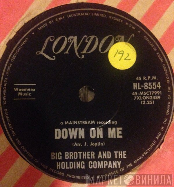 Big Brother & The Holding Company  - Down On Me