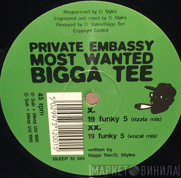 Bigga Tee / Danny Styles  - 19 Funky 5