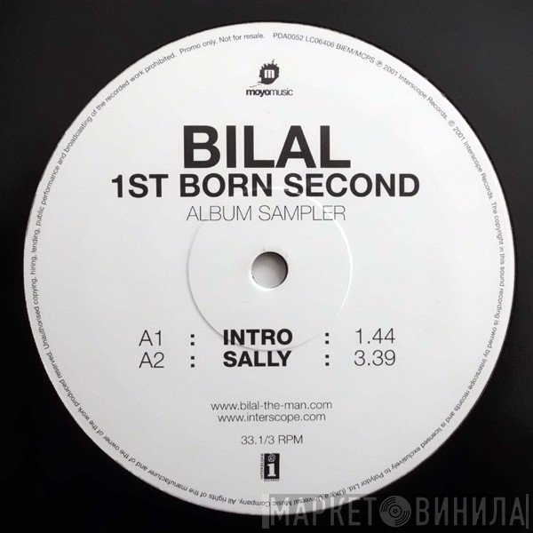 Bilal - 1st Born Second (Album Sampler)