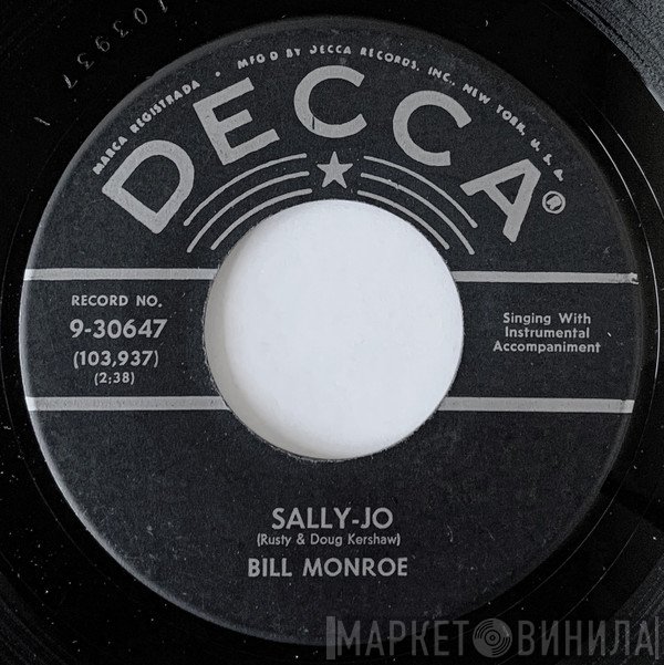 Bill Monroe - Sally Jo / Brand New Shoes