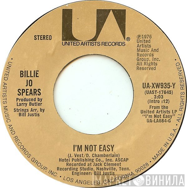 Billie Jo Spears  - I'm Not Easy
