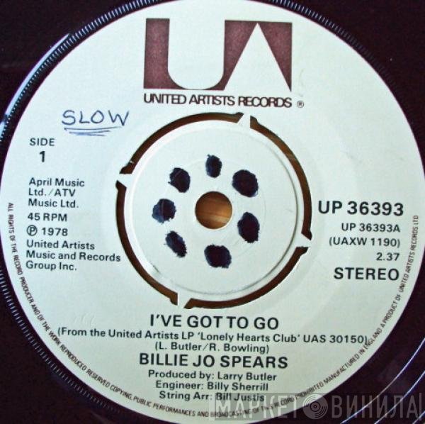 Billie Jo Spears - I've Got To Go