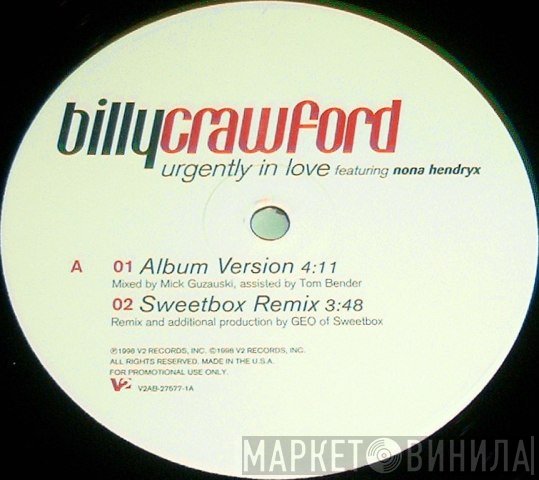 Billy Crawford Featuring Nona Hendryx  - Urgently In Love