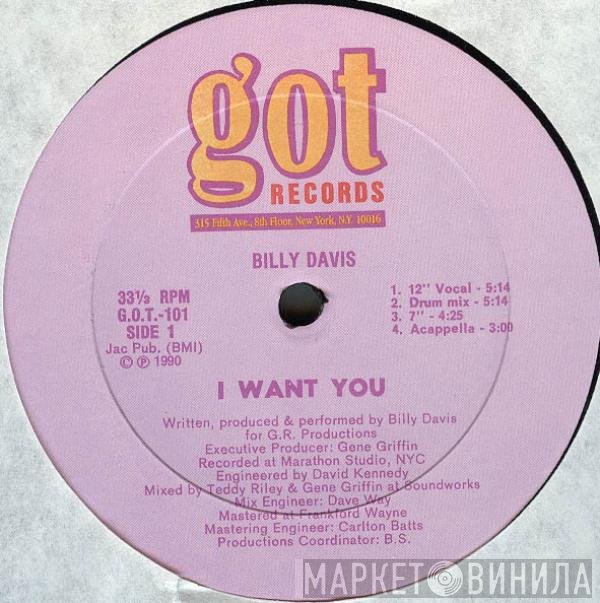 Billy Davis  - I Want You