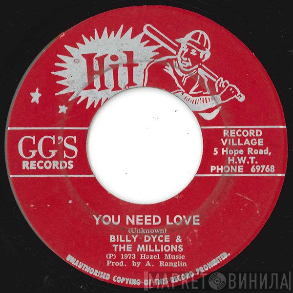 Billy Dice, The Millions  - You Need Love