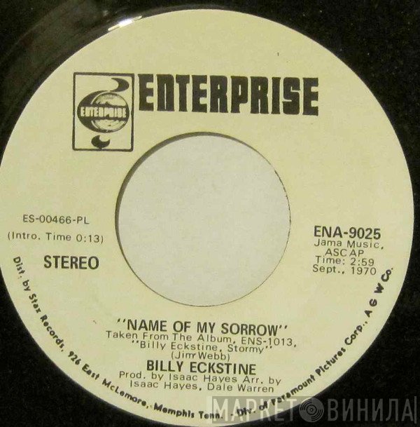Billy Eckstine - Name Of My Sorrow