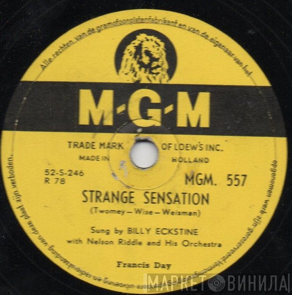 Billy Eckstine - Strange Sensation / Because You're Mine